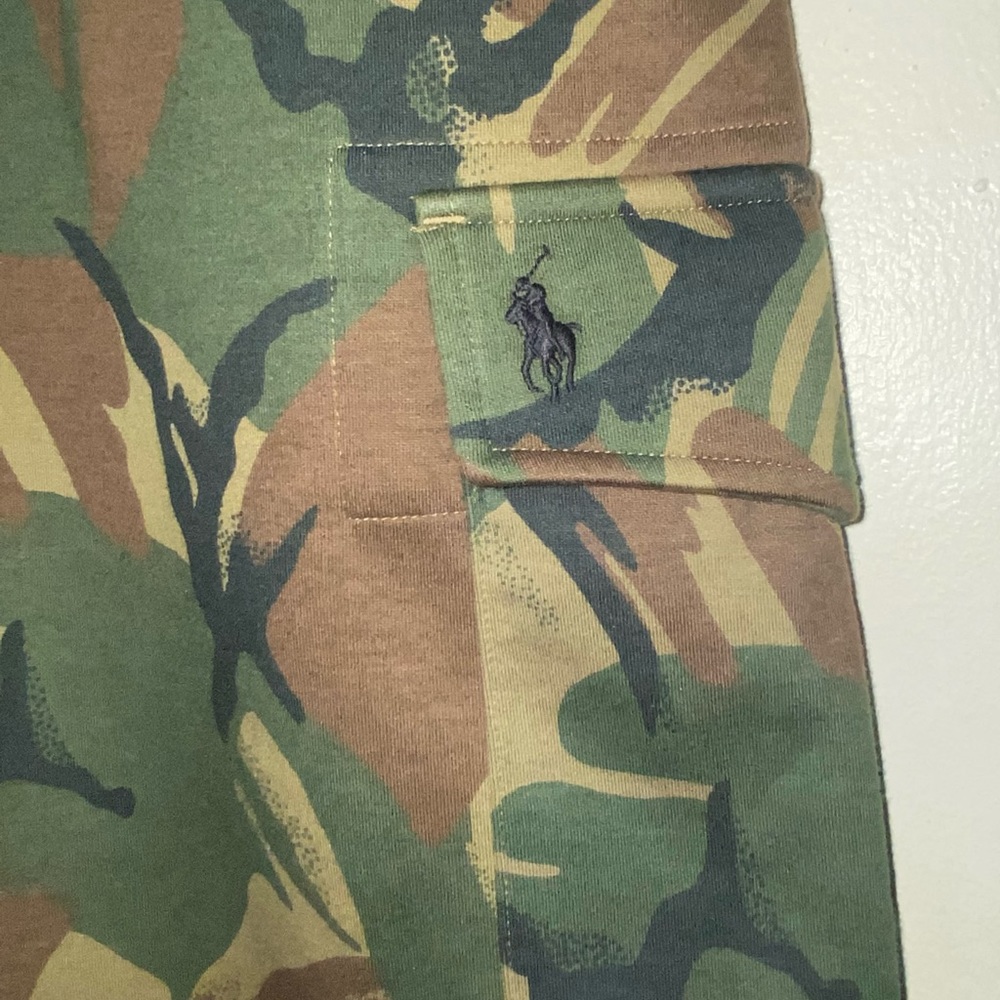 :::NWT::: polo Ralph Lauren camo cargo sweatshorts 🩳 size small - Picture 2 of 11